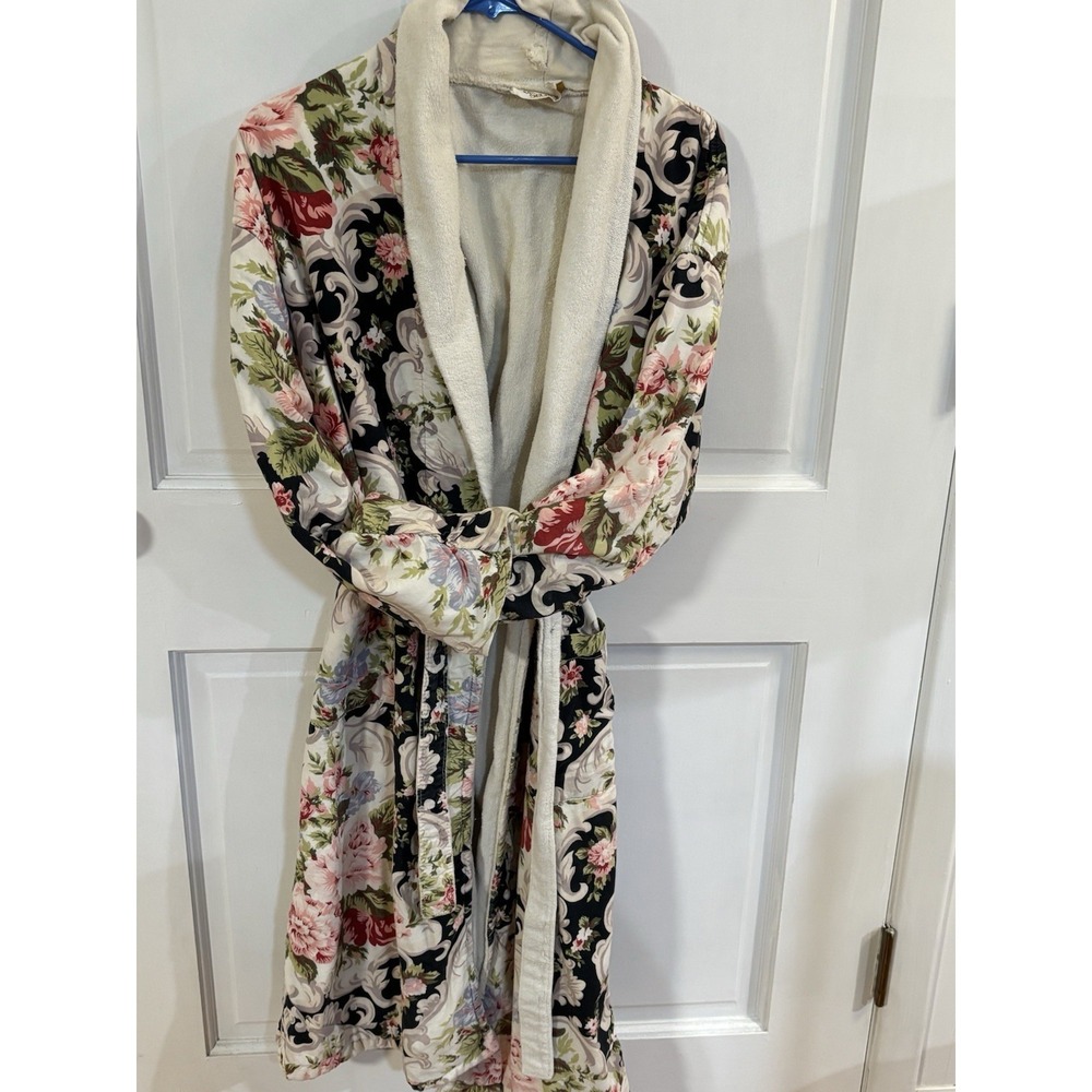 Vintage 90s Victoria Secret Gold Label Floral Robe